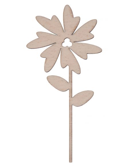 FK Dřevěná ozdoba (květina) - 14x7 cm