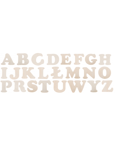 FK Dřevěná ozdoba (abeceda 1ks) - 2x2 cm