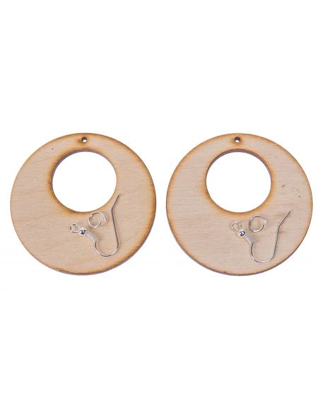FK Dřevěné náušnice - 5cm
