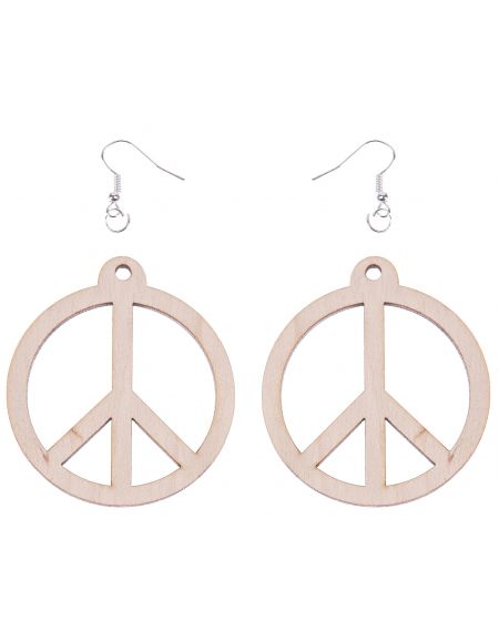 FK Dřevěné náušnice - 4x3 cm