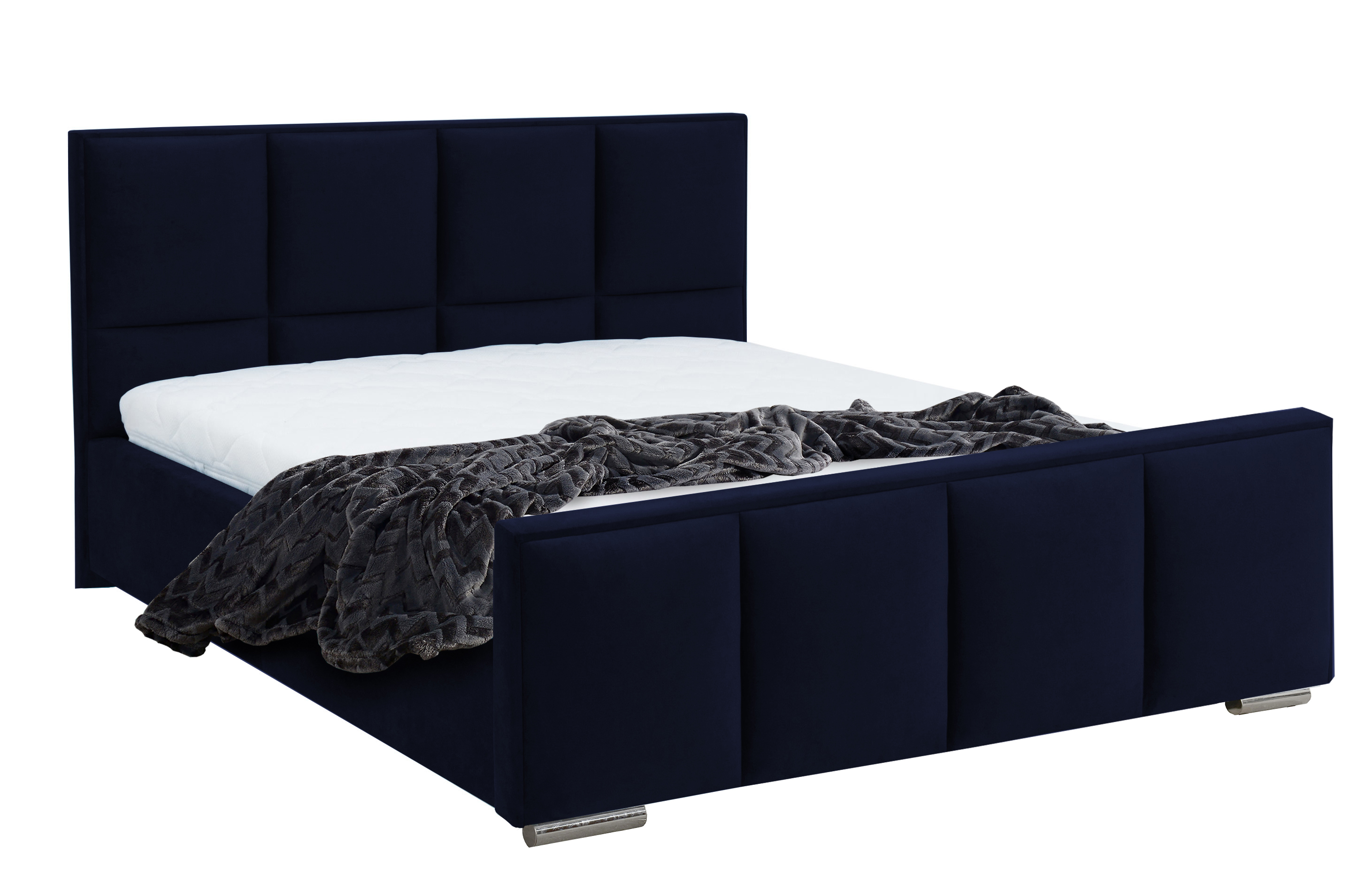 Levně Eka Čalouněná postel Passion - Fresh 120x200 cm Barva látky - Fresh: Modrá (11), Úložný prostor: S kovovým rámem úložného prostoru