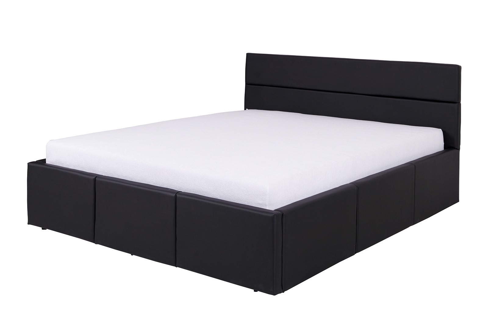 GAB Postel LORONA 160 x 200 cm, Černá Eko-kůže