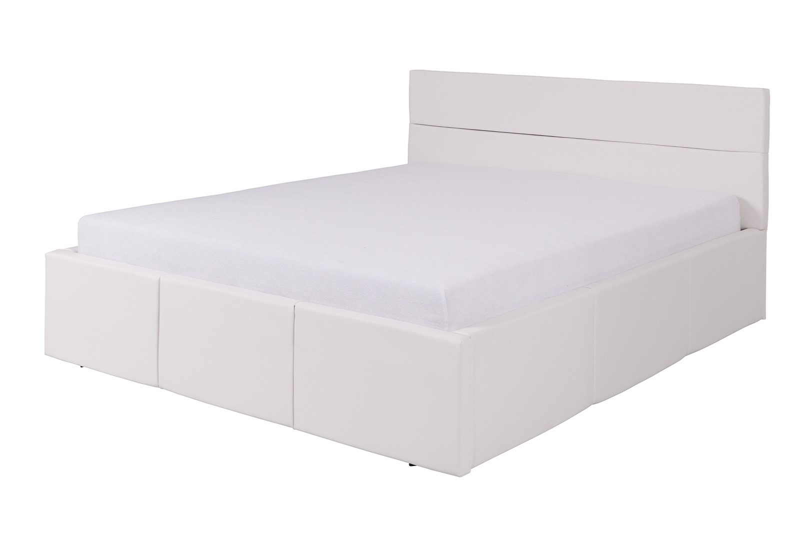 GAB Postel LORONA 160 x 200 cm, Bílá Eko-kůže