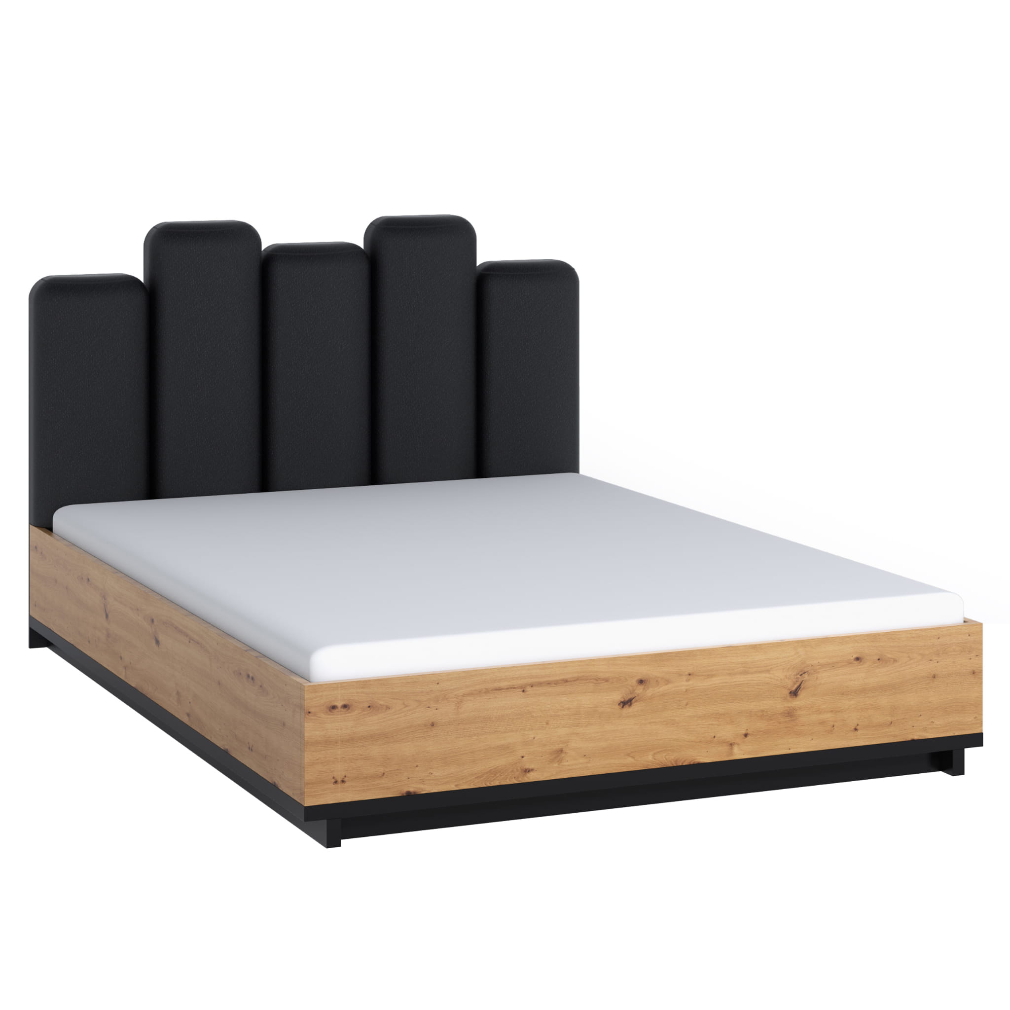 GAB Postel IRYS 160 x 200 cm - Černá/Dub Artisan