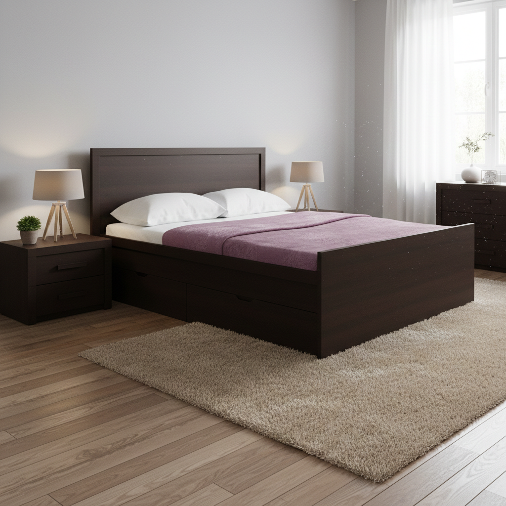 Mdx Postel FONDA 140 x 200 cm - Wenge