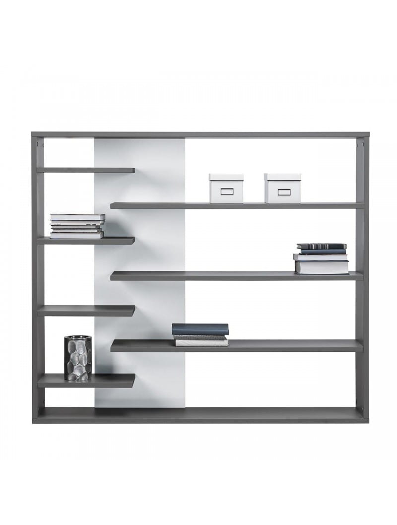 Mdx Knihovna Zenit levá - Grafit 160 cm