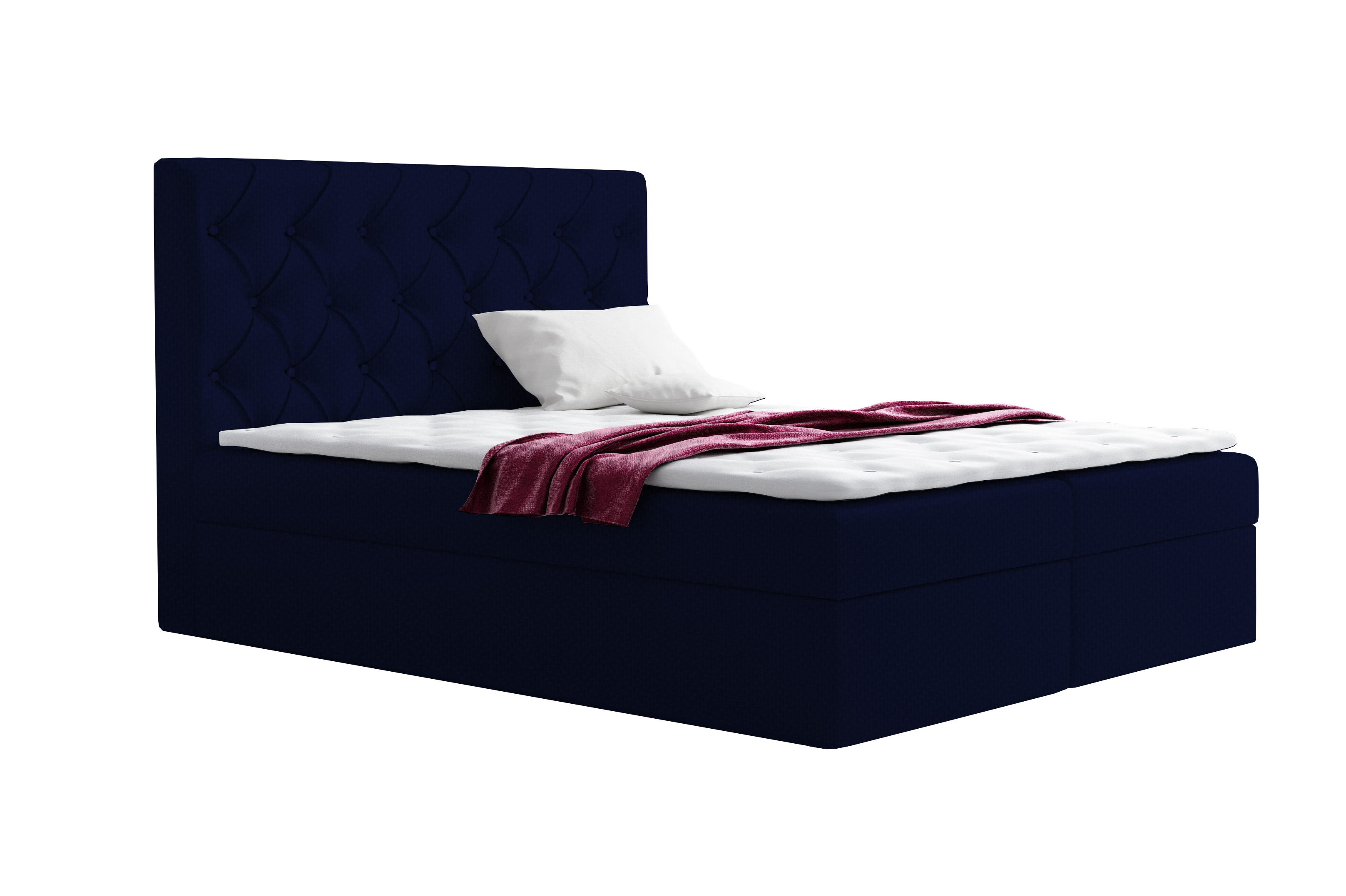 Eka Kontinentální čalouněná postel Elegant - Fresh (120x200 cm) Barva látky - Fresh: Modrá (11)