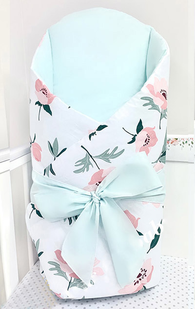 Ar-s Rychlozavinovačka se stuhou - květ mint - 80 x 80 cm