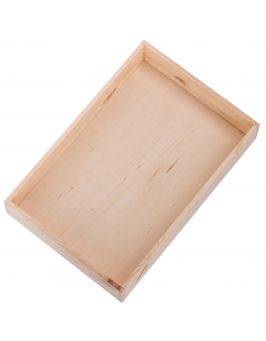 FK Dřevěná krabička - 20x30x5 cm, Přírodní