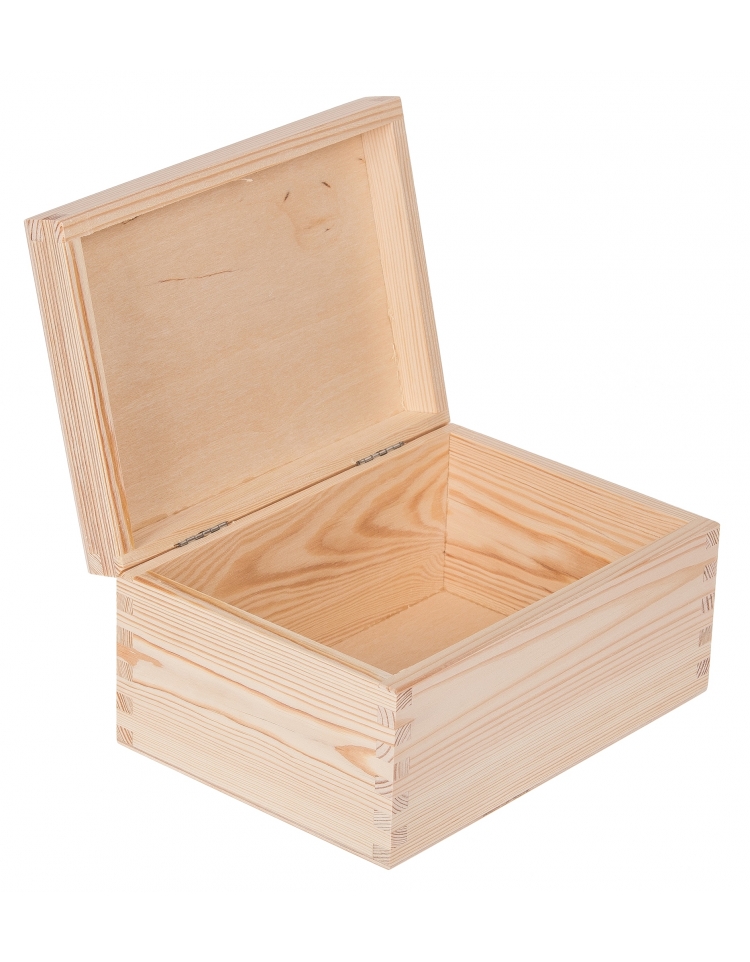 Levně FK Dřevěná krabička zavírací 22x16x10,5 cm, Přírodní