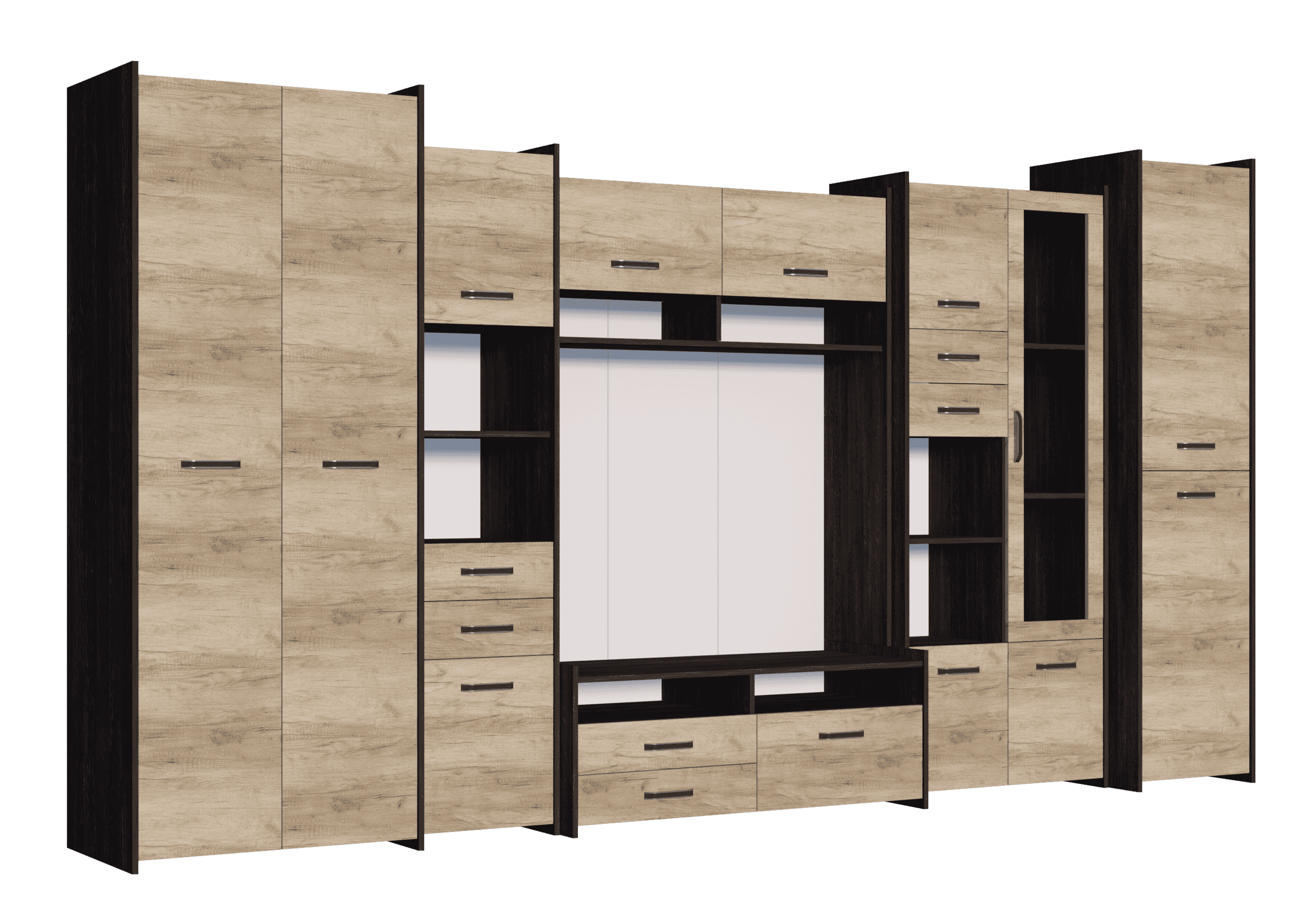 IDZ Obývací stěna MOKKA II, 360 cm Dub Cantenbury