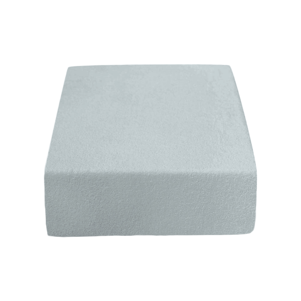 PupyHou Dětské prostěradlo do postele Froté - 120 x 60 cm, Šedá