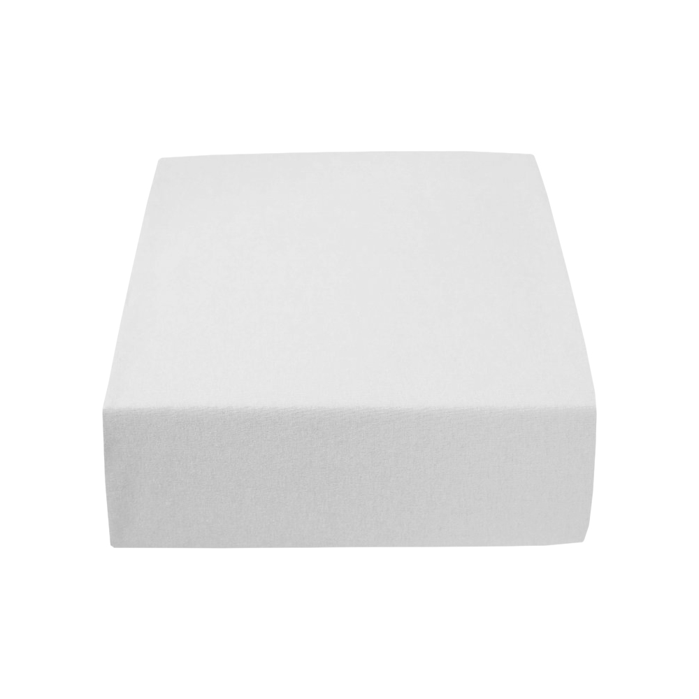 PupyHou Dětské prostěradlo do postele Jersey - 180 x 80 cm, Bílá