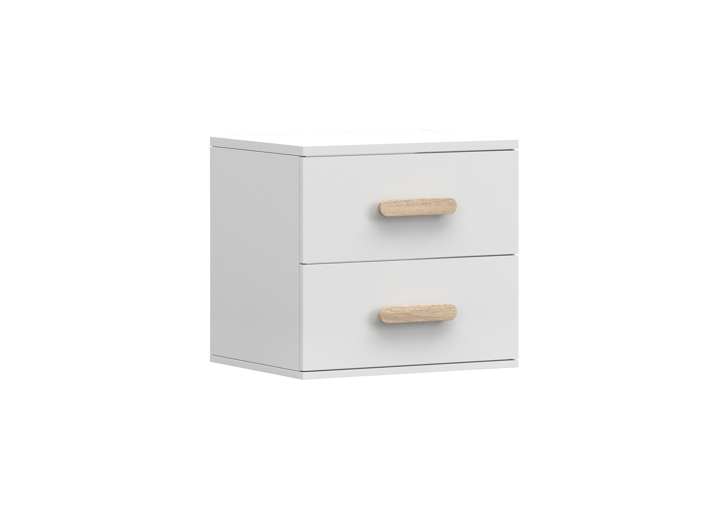 IDZ Noční stolek SMYK I 22, 55 cm Bílá / Barevné úchytky Barva: Dub