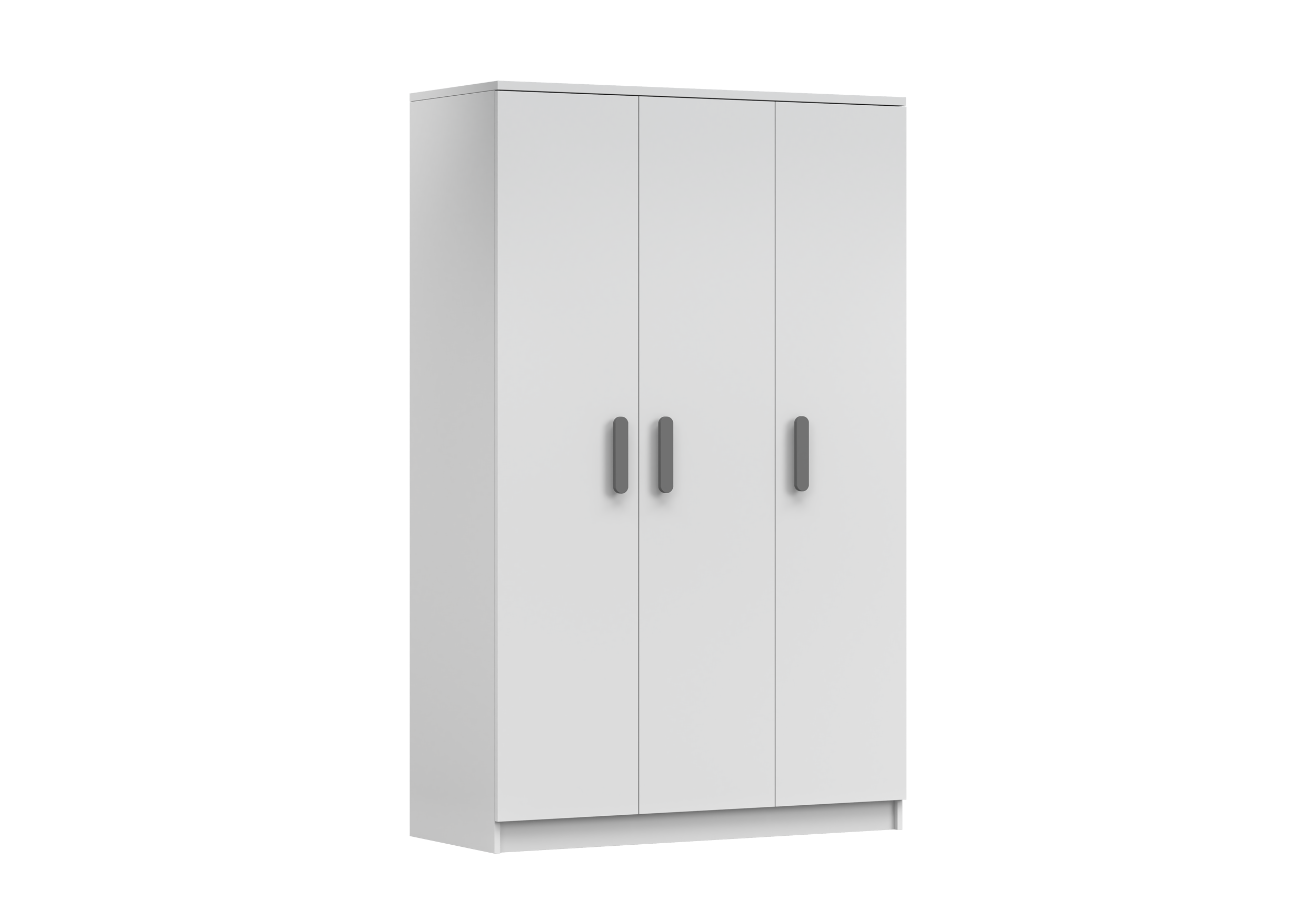 IDZ Šatní skříň SMYK I 3D 19, 120 cm Bílá / Barevné úchytky Barva: Grafit