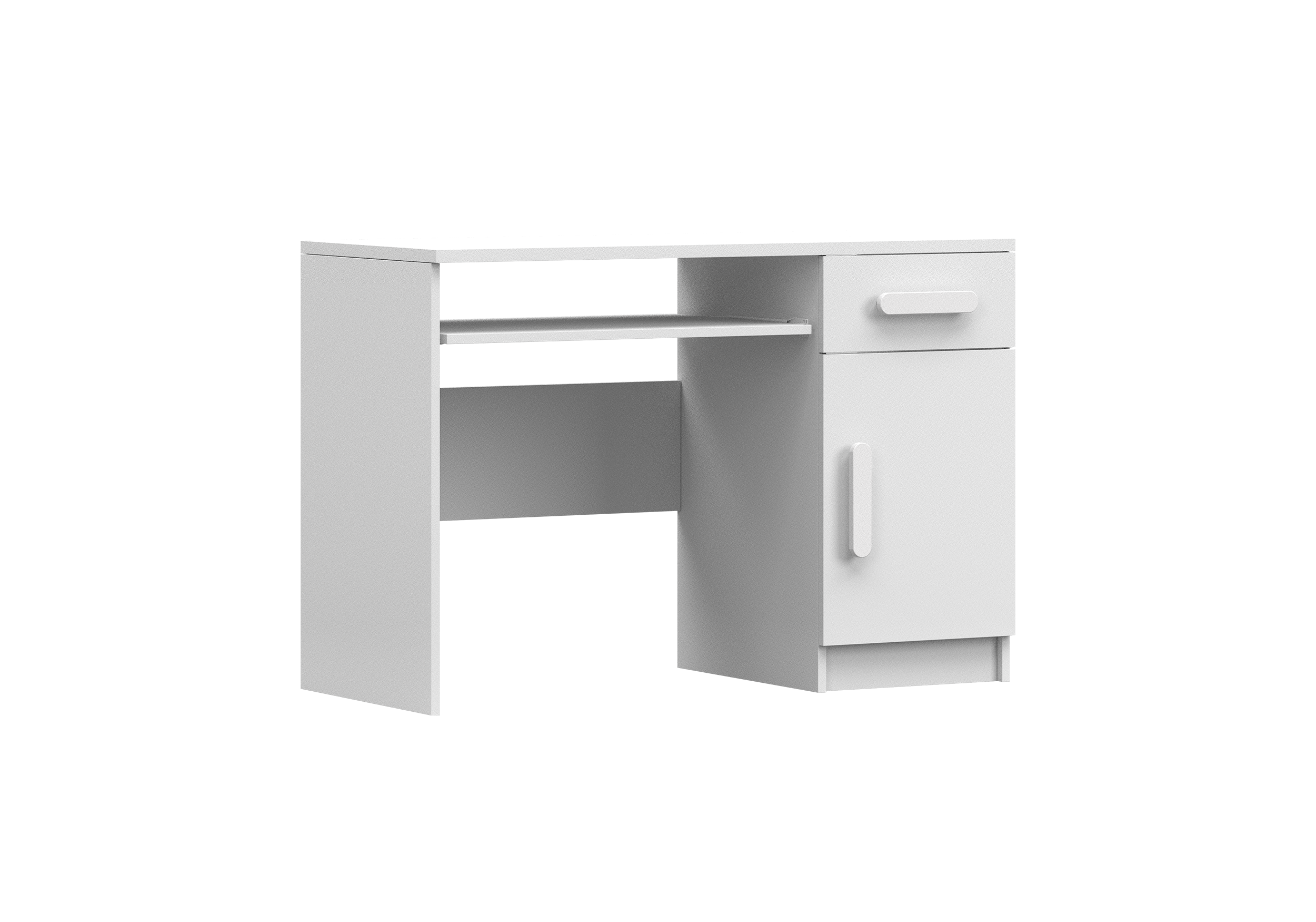 IDZ Psací stůl SMYK I 08, 110 cm Bílá / Barevné úchytky Barva: Bílá