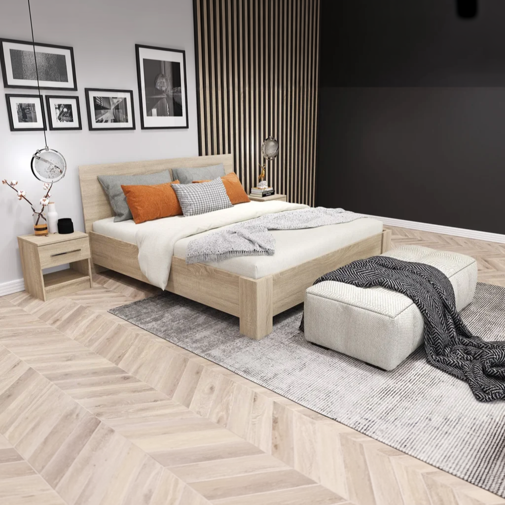 IDZ Postel MEDIOLAN 160x200 cm 31, Dub Sonoma