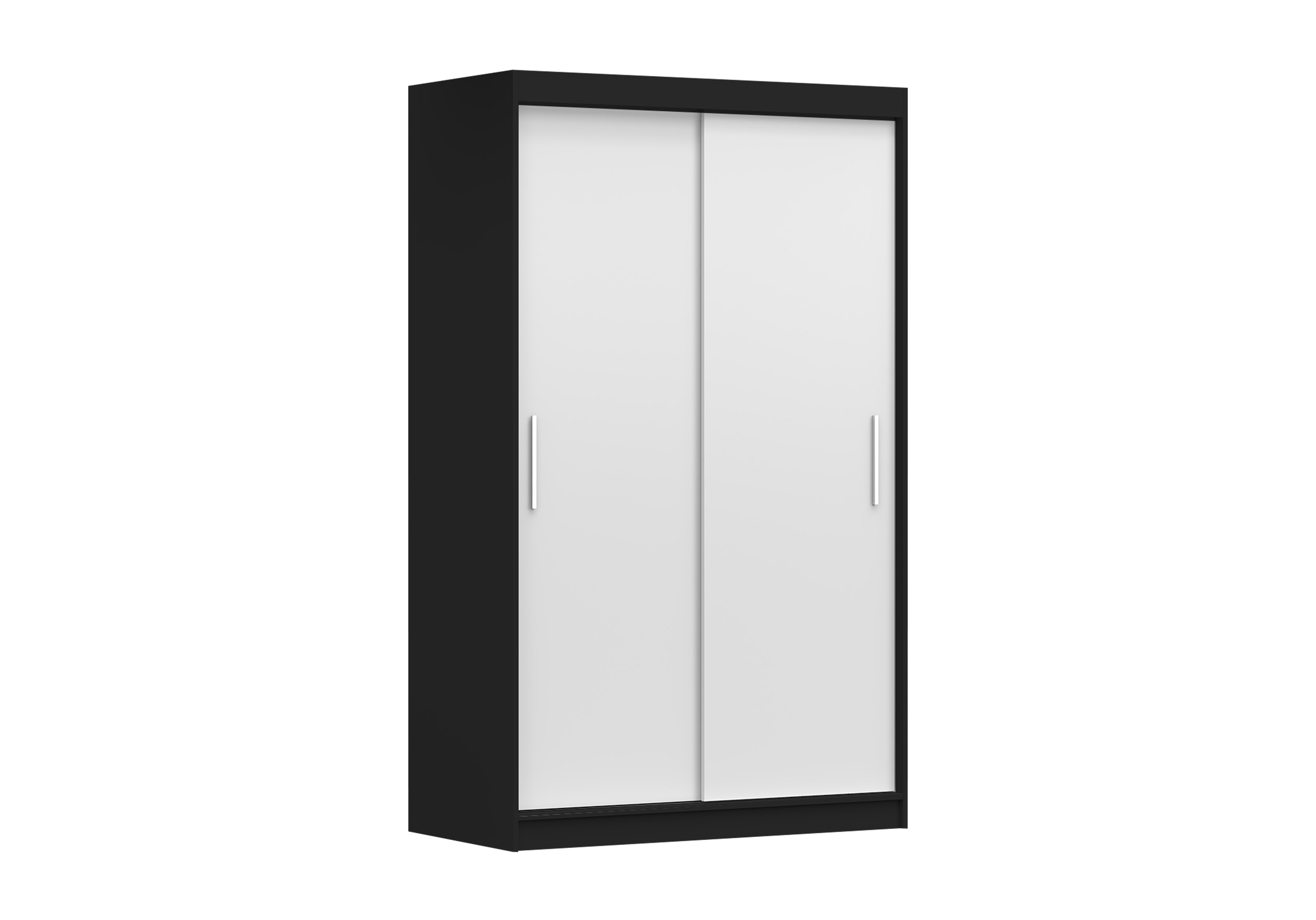 IDZ Šatní skříň NEOMI 04, 120 cm Barva dřeva: Černá + Bílá