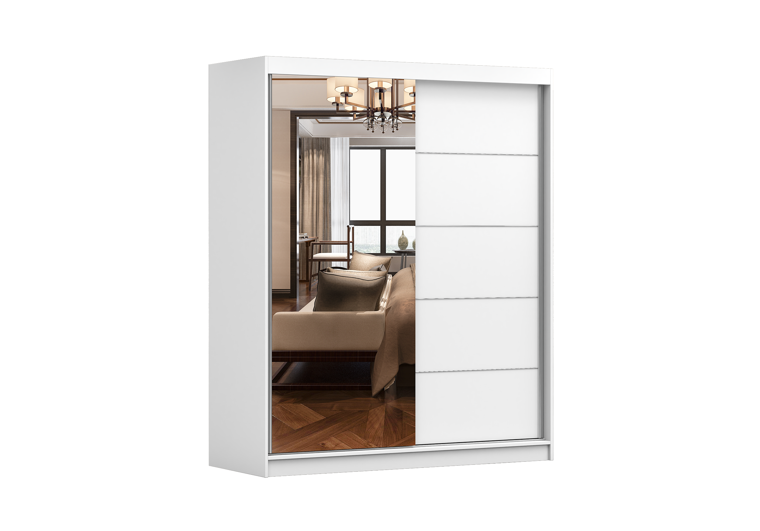 IDZ Šatní skříň BONO 05, 160 cm Barva dřeva: Bílá