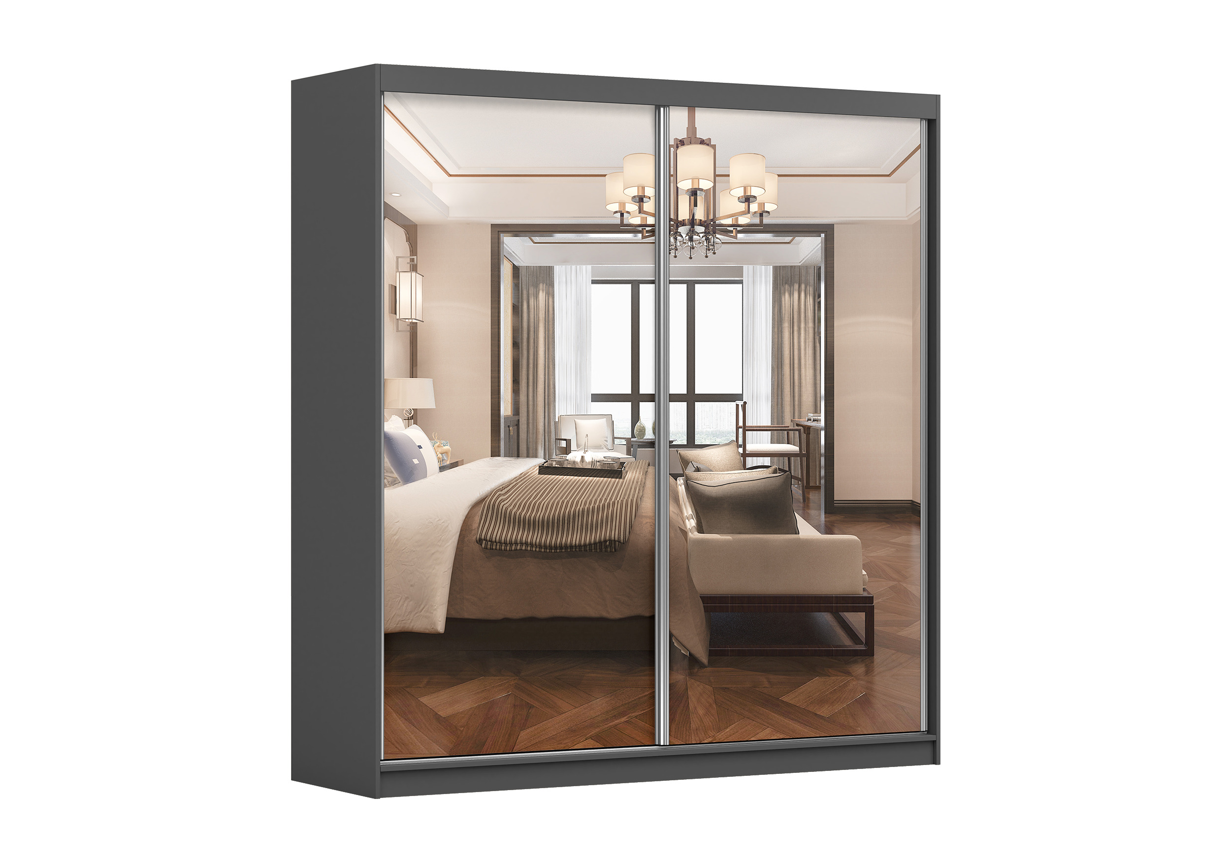 IDZ Šatní skříň MULTI 20, 203 cm Barva dřeva: Šedá