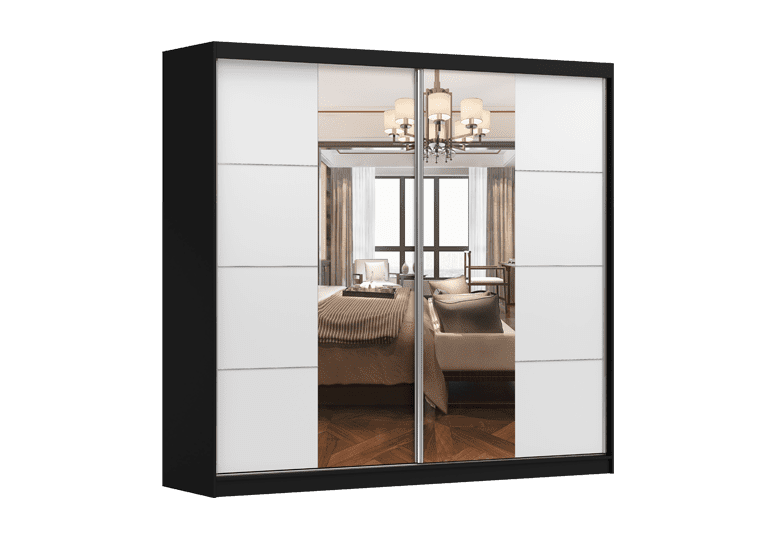 IDZ Šatní skříň MULTI 38, 233 cm Barva dřeva: Černá