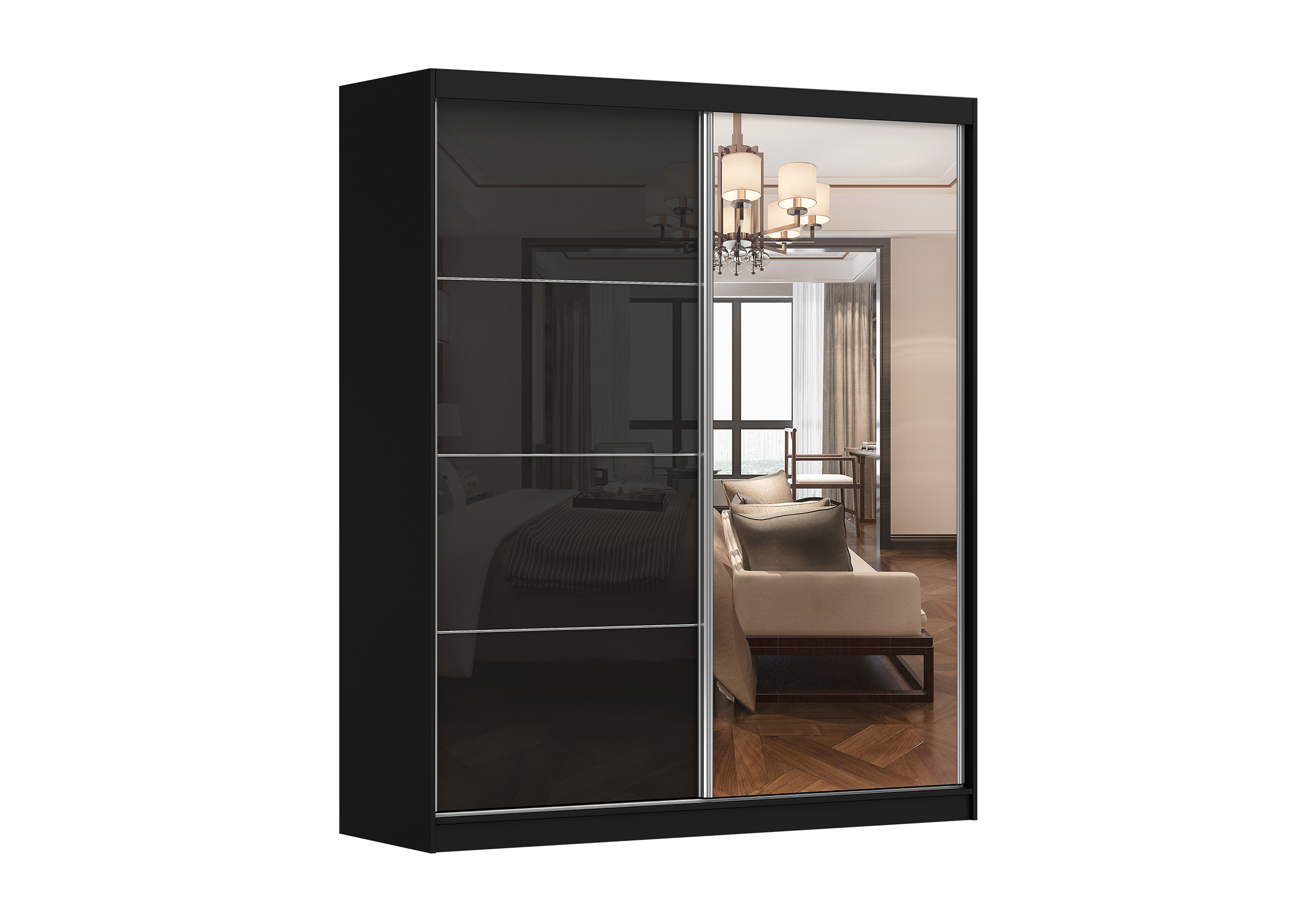 IDZ Šatní skříň MULTI 31, 183 cm Barva dřeva: Černá