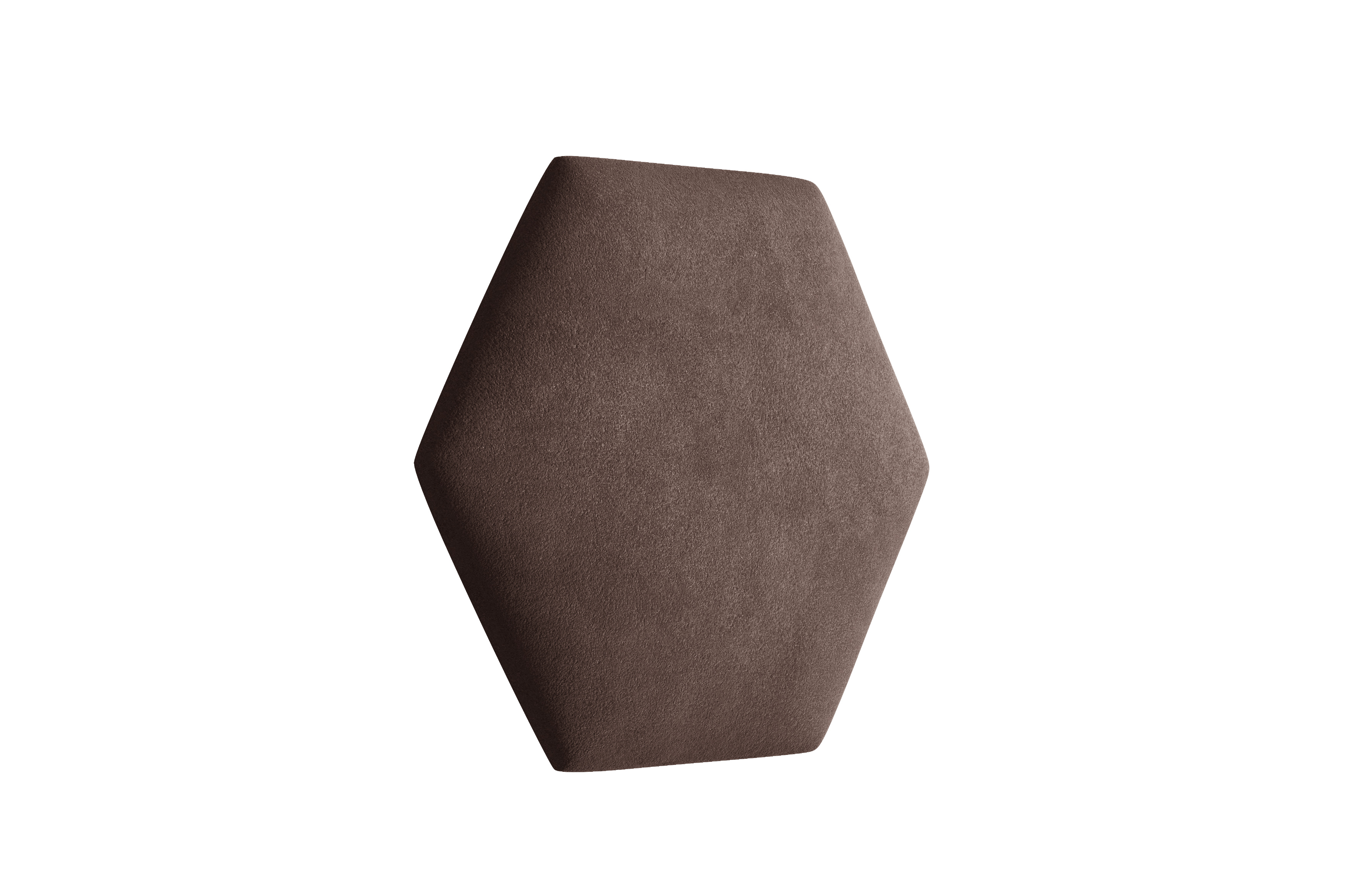 Eka Čalouněný panel Hexagon Trinity 40,5 cm x 35,3 cm - Hnědá 2307