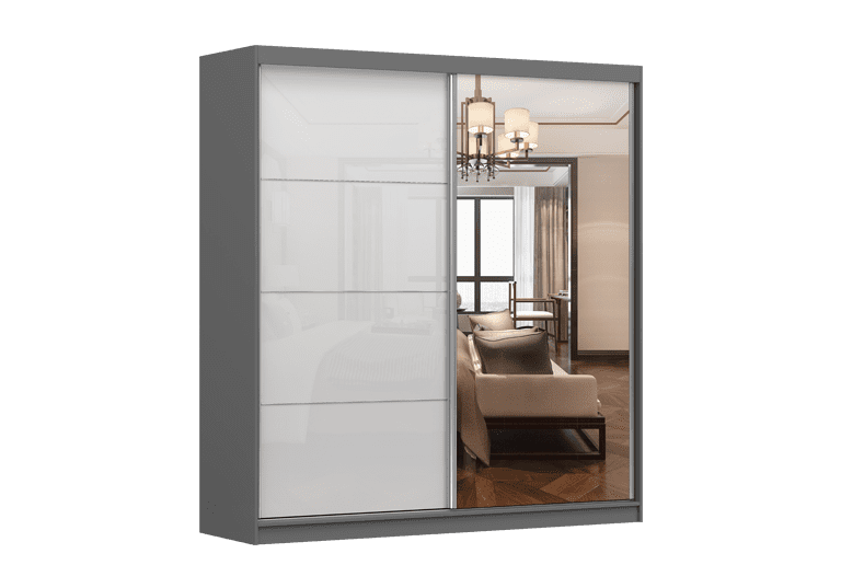 IDZ Šatní skříň MULTI 35, 203 cm Barva dřeva: Šedá