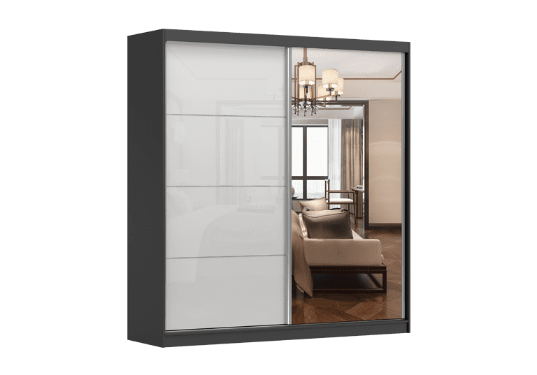 IDZ Šatní skříň MULTI 35, 203 cm Barva dřeva: Černá