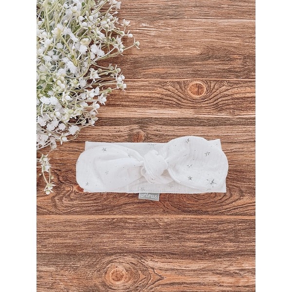 Ar-s Dětská čelenka - bílá bavlna