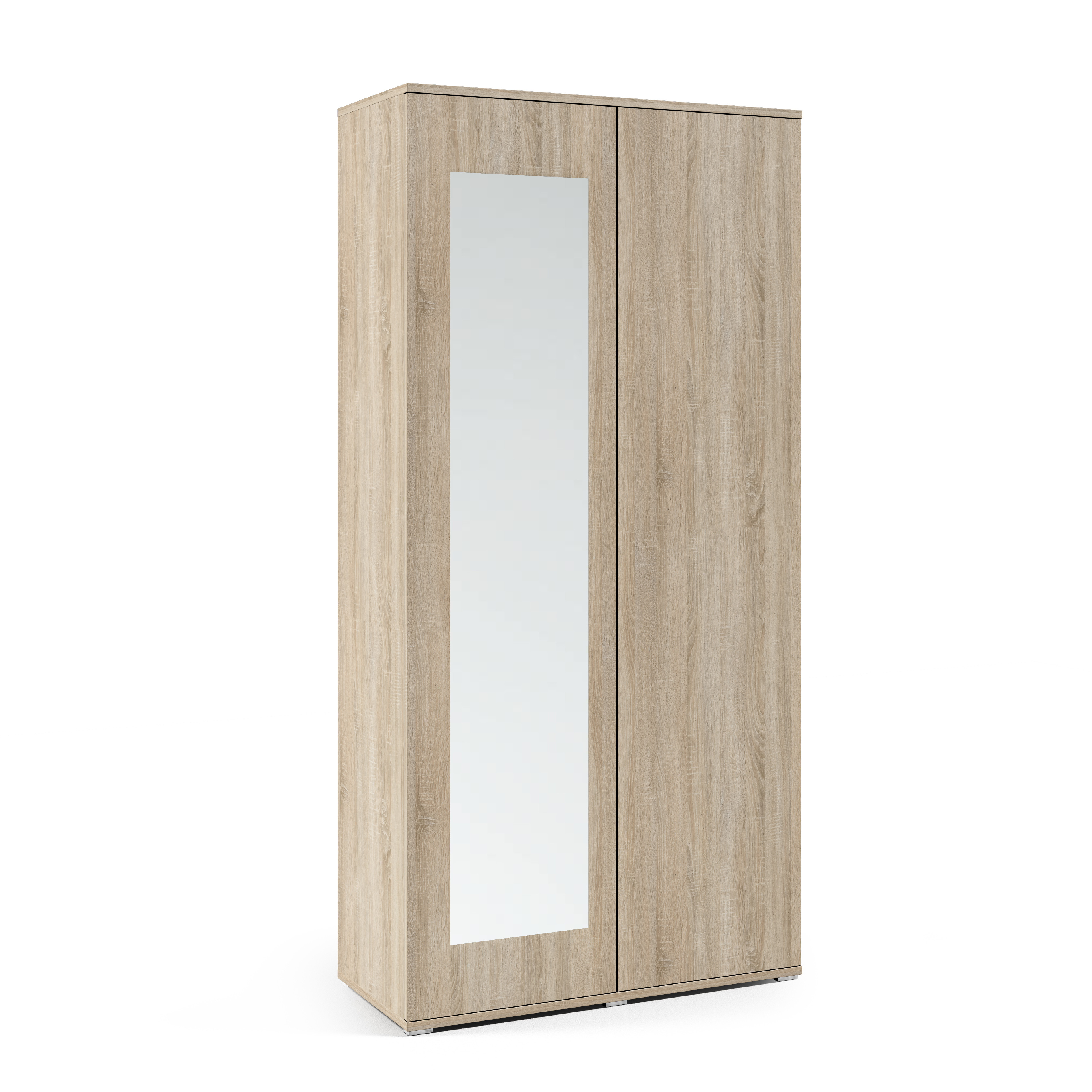 Levně Eka Šatní skříň Trinity 90 cm, se zrcadlem Barva dřeva: Sonoma