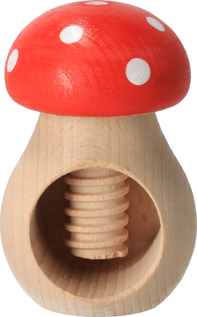 FK Dřevěný louskáček na ořechy MUCHOMŮRKA 12x6