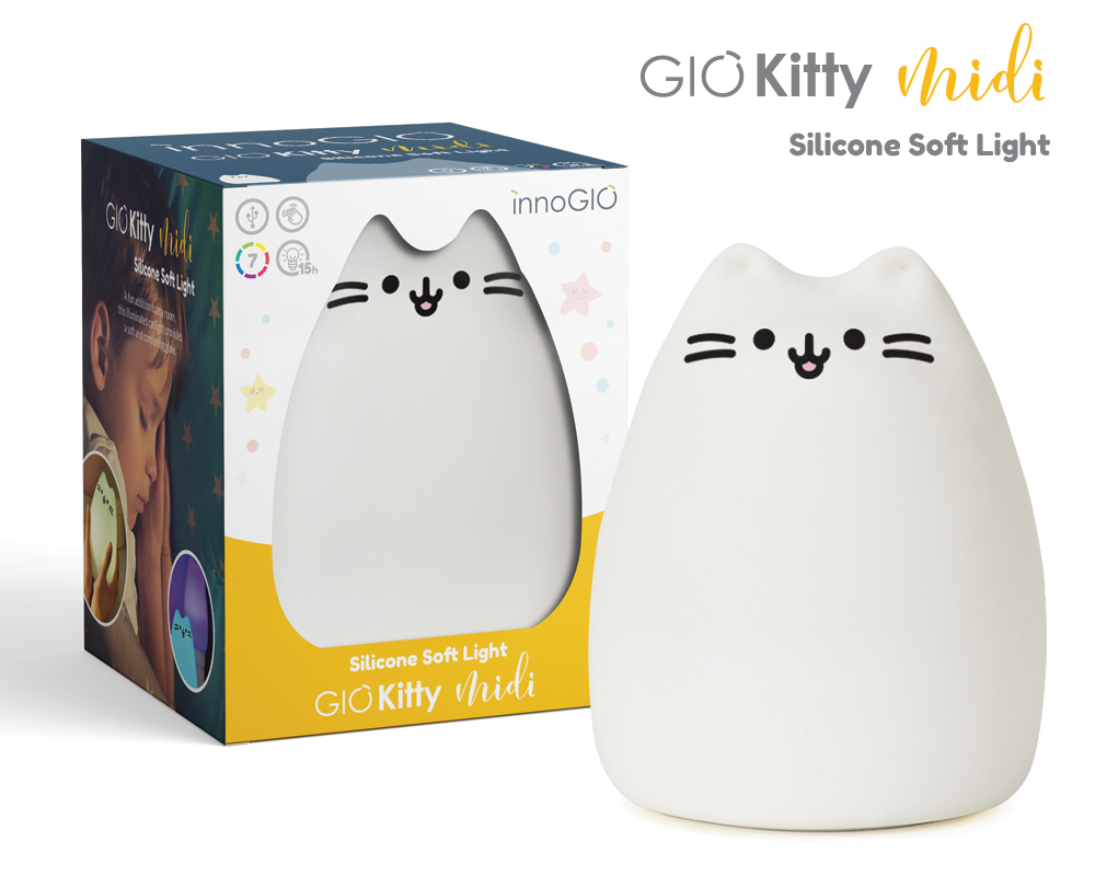 Levně MR InnoGio silikonová lampička GIO - Kitty Midi