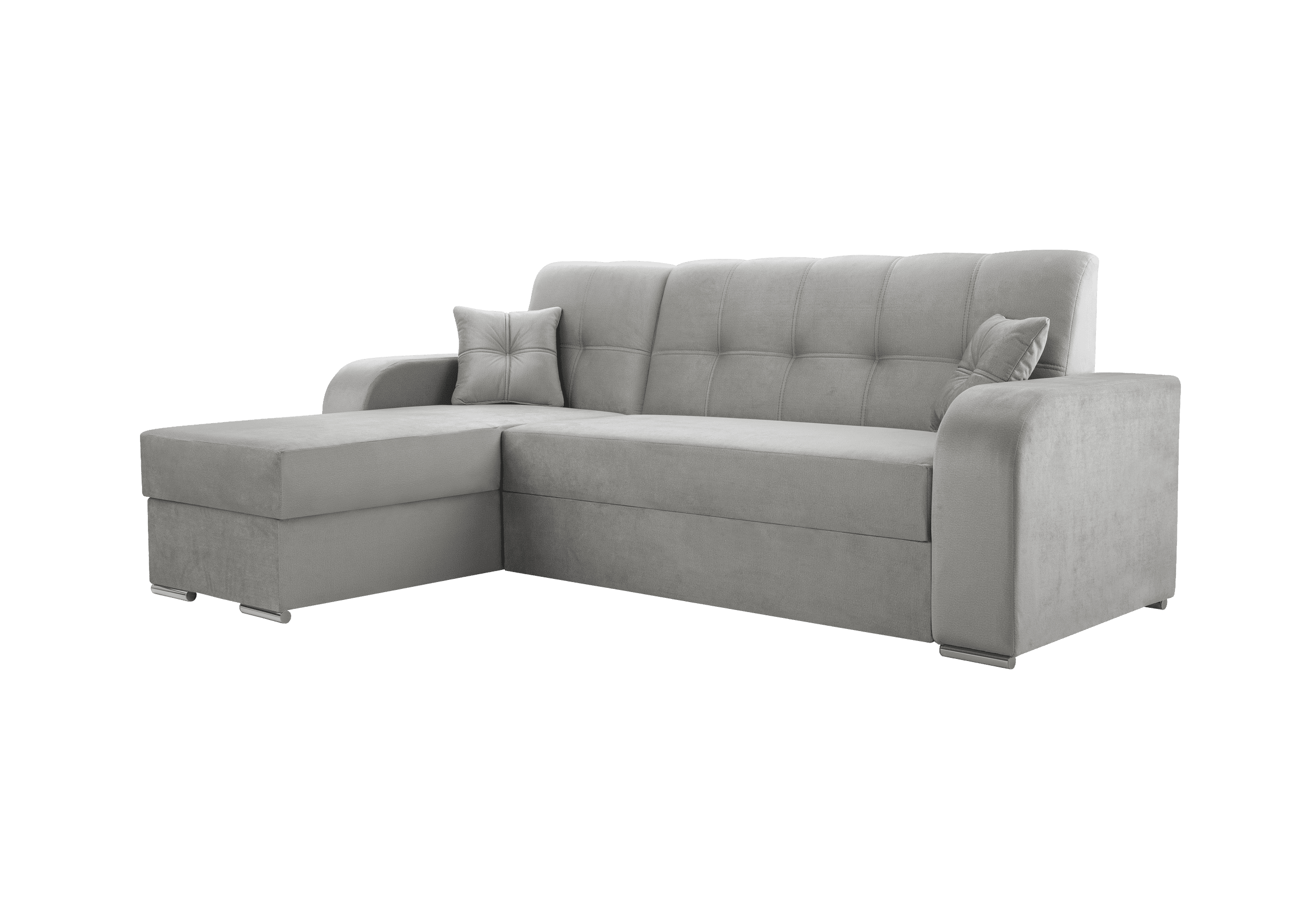 IDZ Rohová sedačka ORINOCO, 243 cm Roh sedačky: Levý roh, Barva látky: MONOLITH 84 (Světlá šedá)