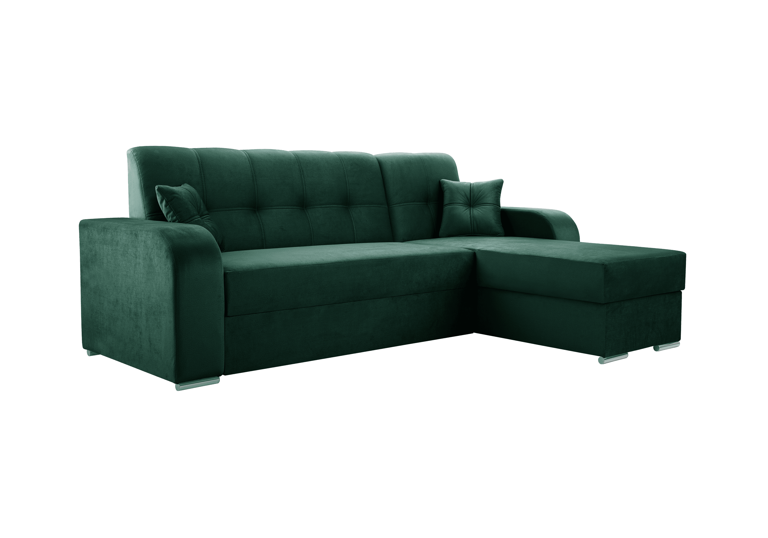 IDZ Rohová sedačka ORINOCO, 243 cm Roh sedačky: Pravý roh, Barva látky: MONOLITH 37 (Smaragdově zelená)