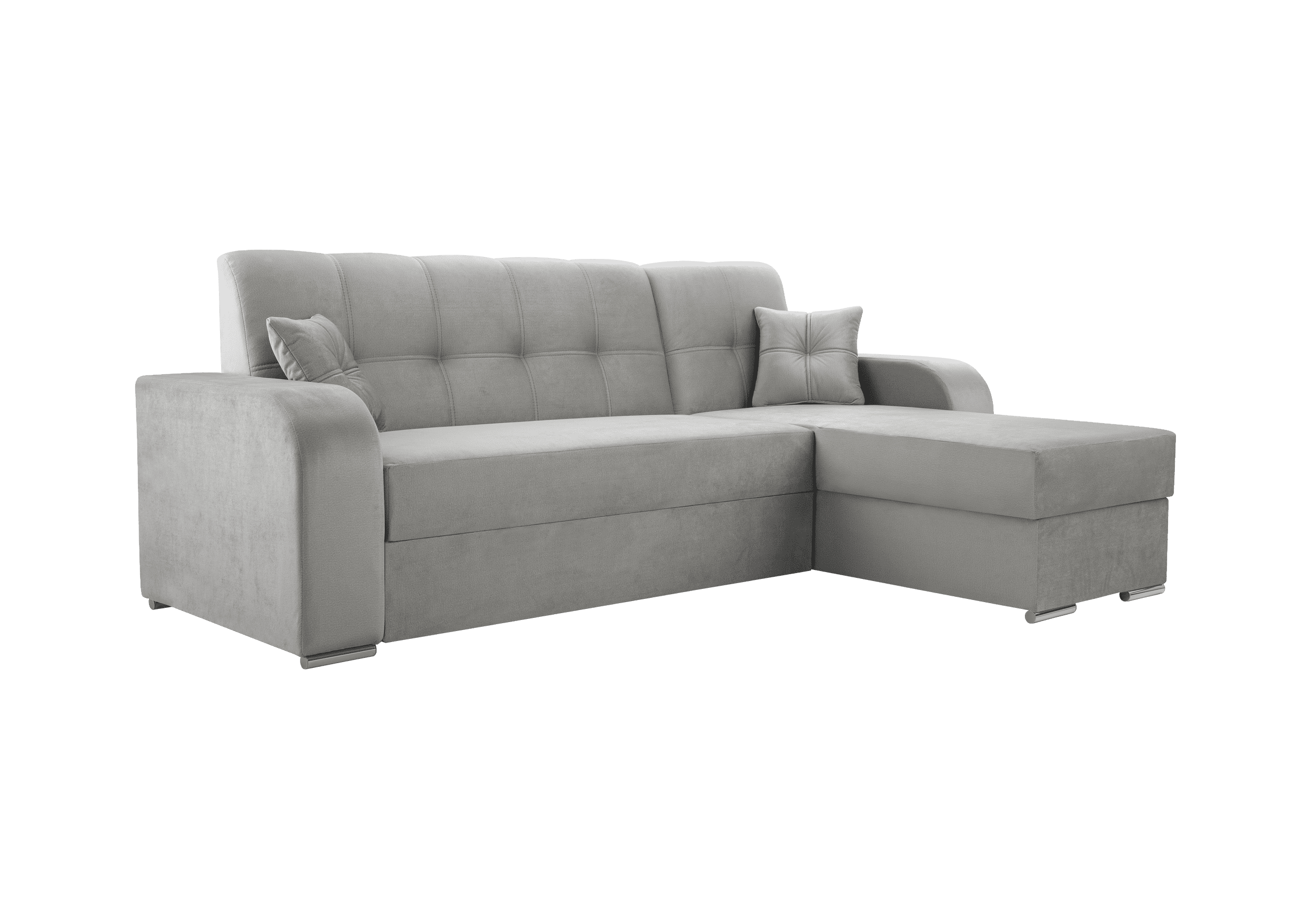 IDZ Rohová sedačka ORINOCO, 243 cm Roh sedačky: Pravý roh, Barva látky: MONOLITH 84 (Světlá šedá)