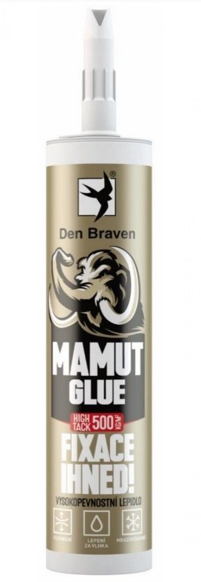 Den Braven Lepidlo Mamut High Tack 290ml, Bílý