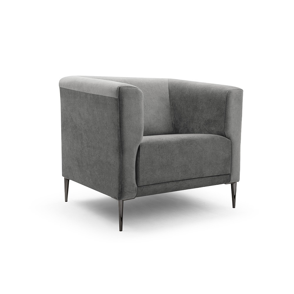 IDZ Křeslo DOLTONE - 91 x 80 cm Barva látky Vena: Vena 3 (šedá)