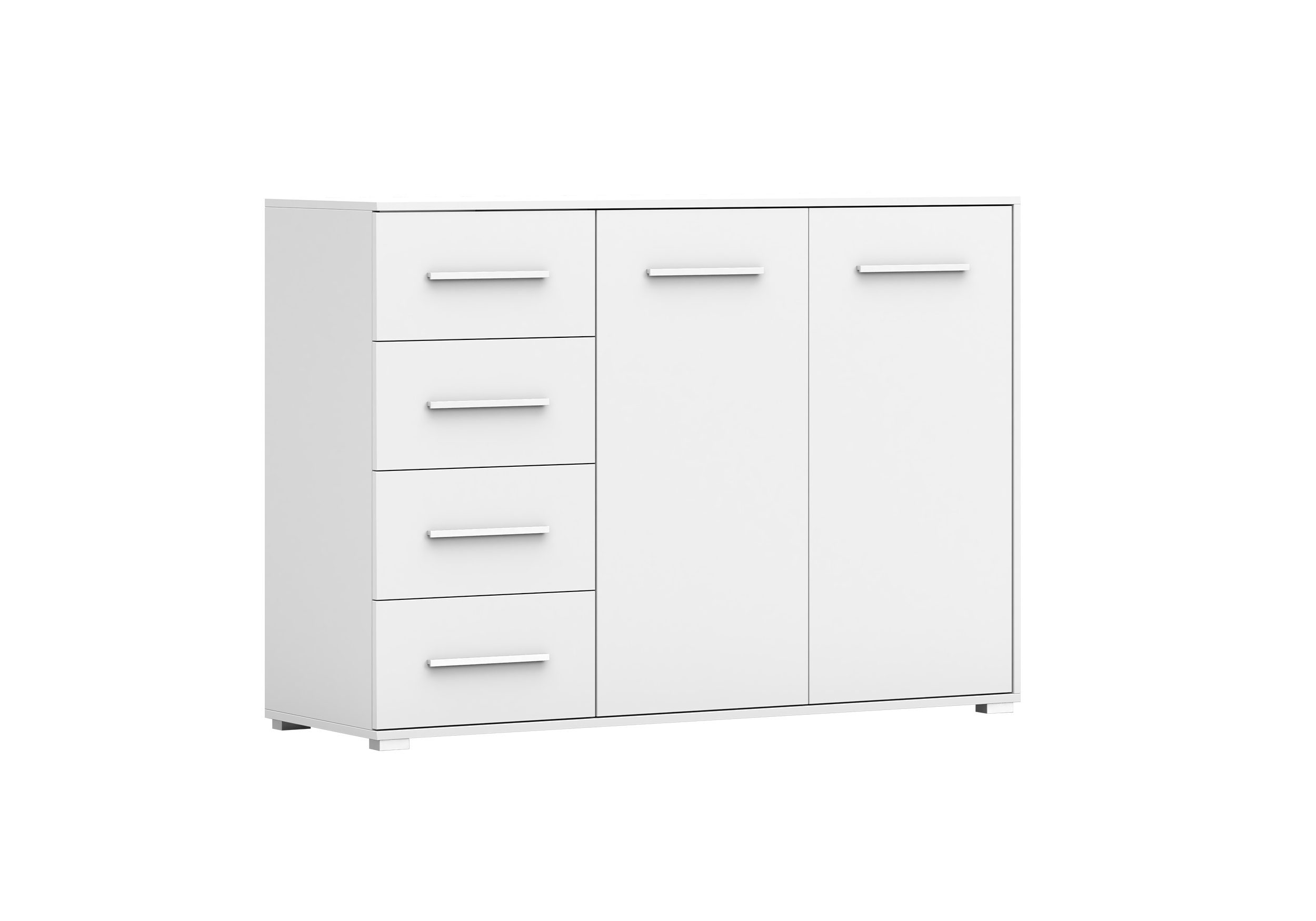 IDZ Komoda FRIDA 2D4S 01, 135 cm Bílá