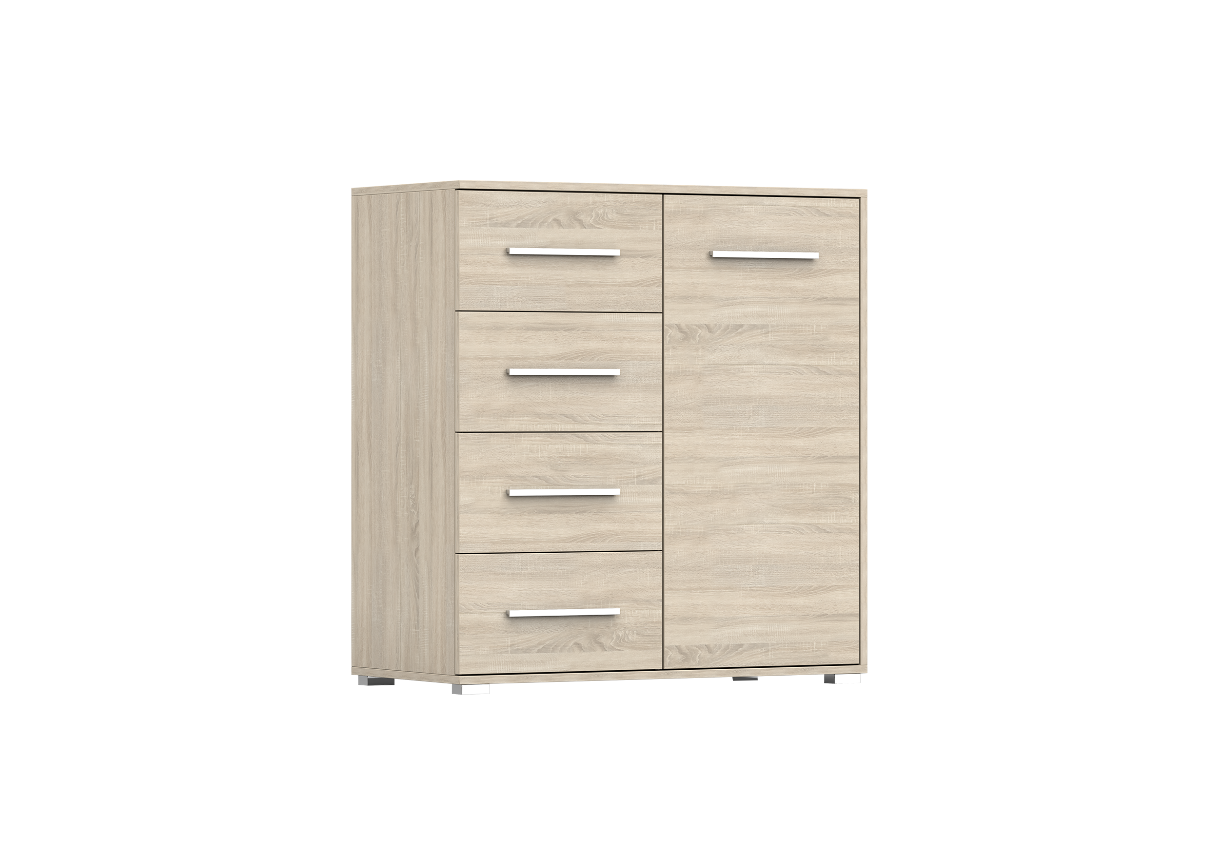 IDZ Komoda FRIDA MINI 1D4S 01, 90 cm Dub Sonoma