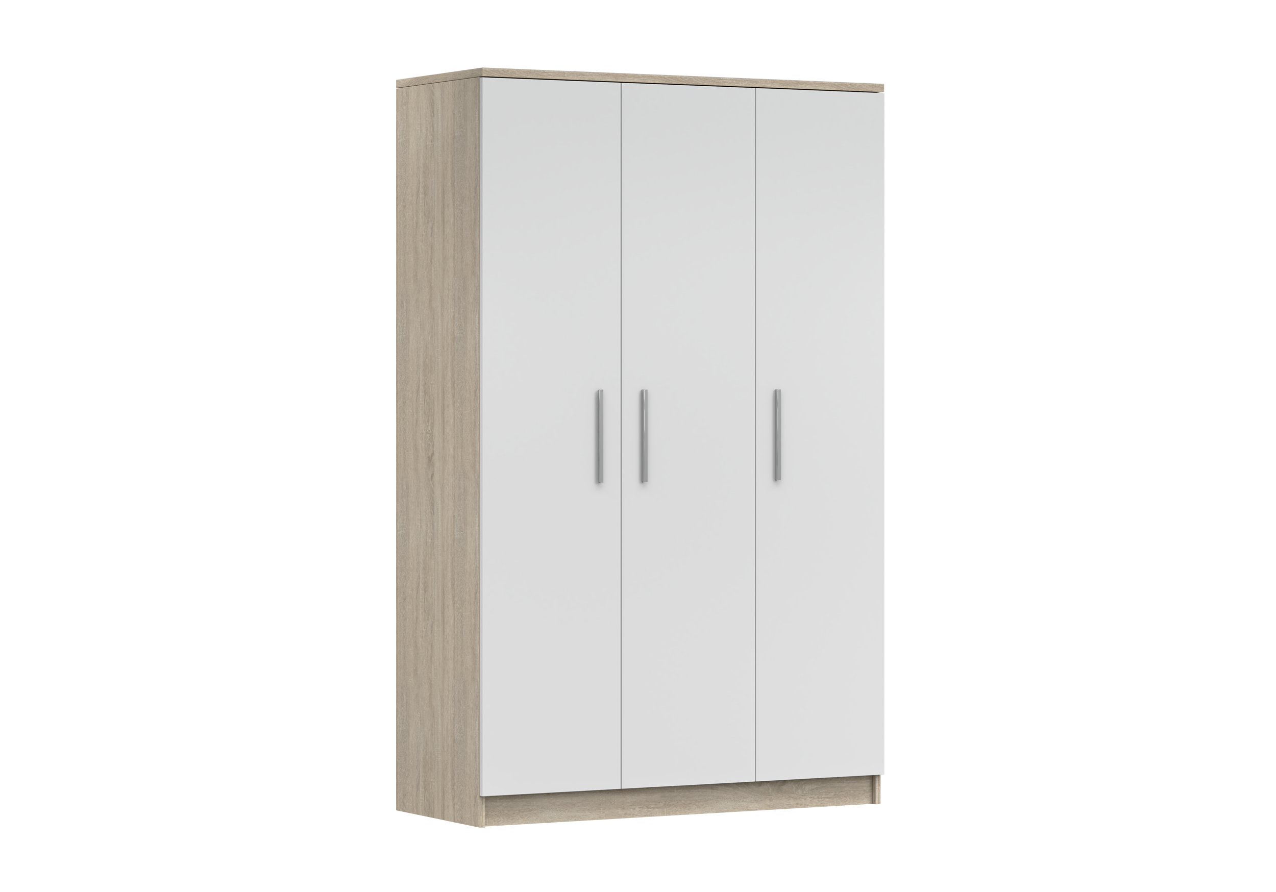 IDZ Šatní skříň OMEGA III 3D 19, 120 cm Dub Sonoma/Bílá