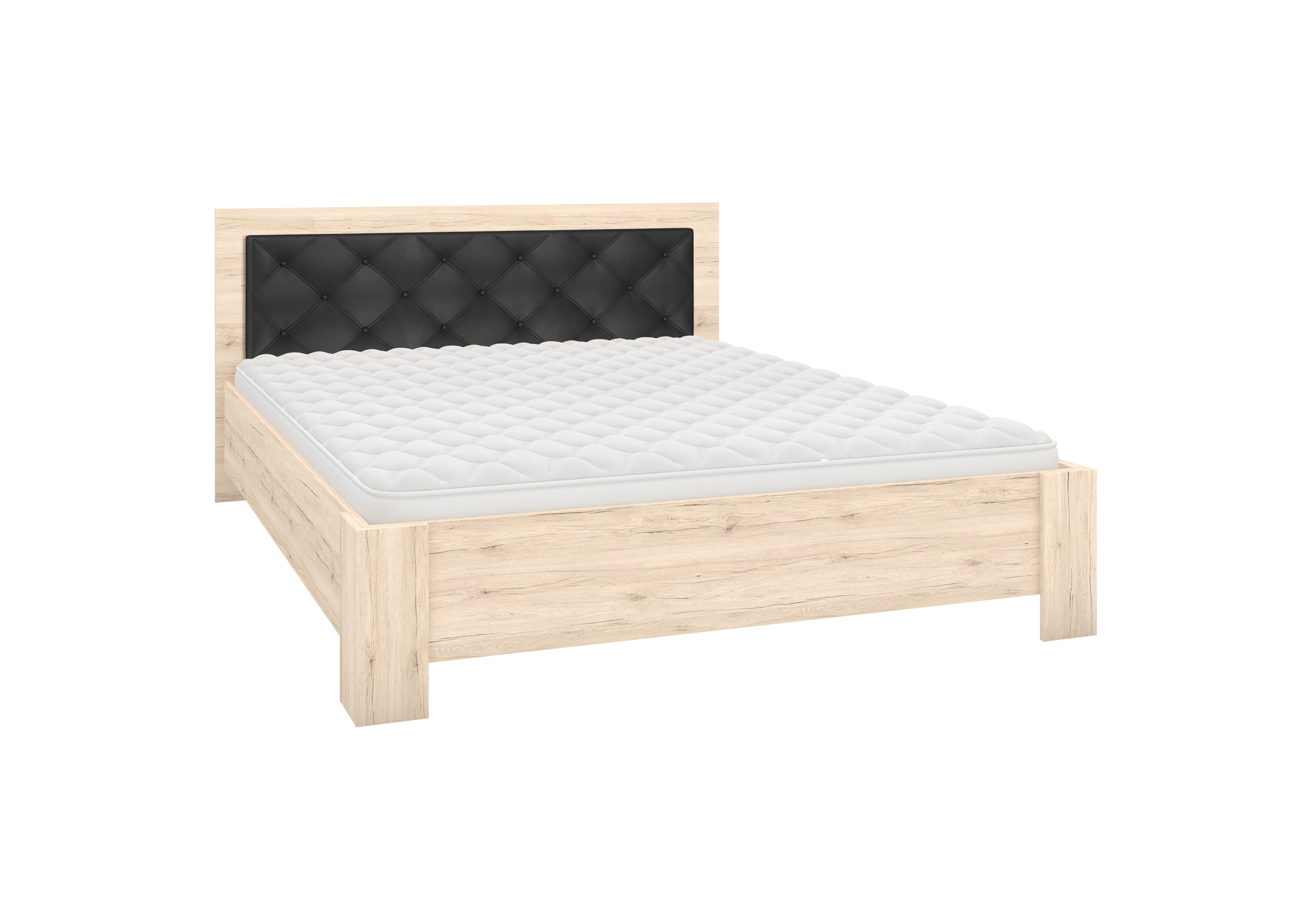 IDZ Postel BARI 160x200 cm, Dub San Remo/Černá