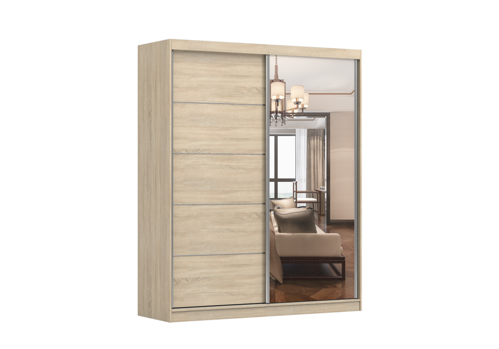 IDZ Šatní skříň BELLA 03, 183 cm Barva dřeva: Sonoma