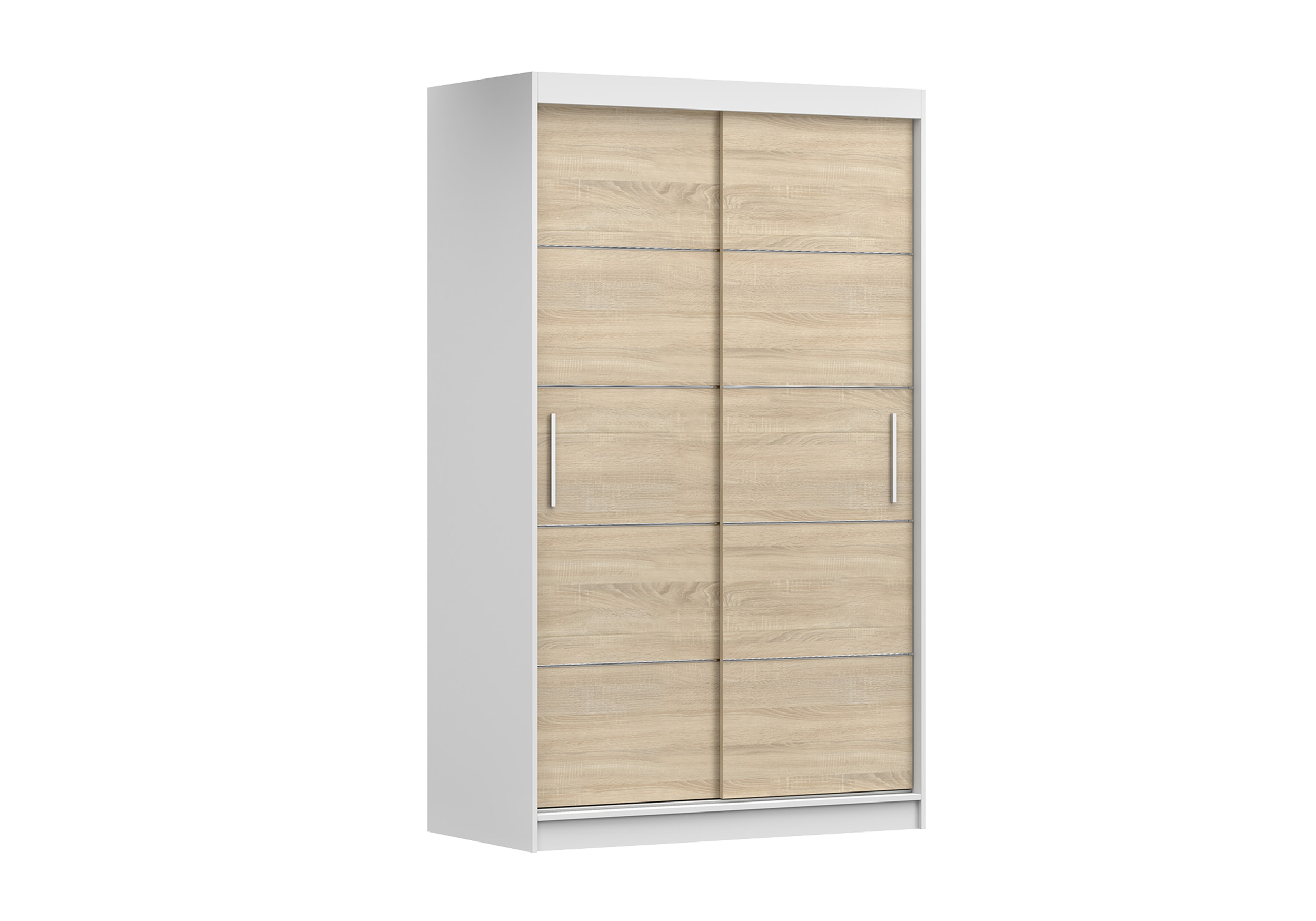 IDZ Šatní skříň NEOMI 06, 120 cm Barva dřeva: Bílá + Sonoma