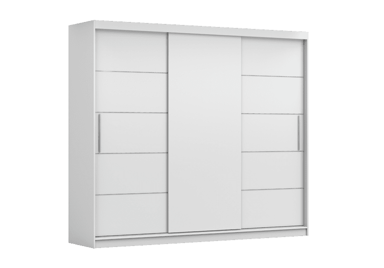 IDZ Šatní skříň ALBA II bez zrcadla, 250 cm Barva dřeva: Bílá