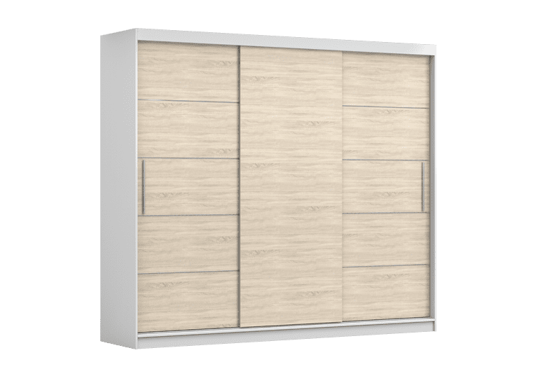 IDZ Šatní skříň ALBA II bez zrcadla, 250 cm Barva dřeva: Bílá + Sonoma