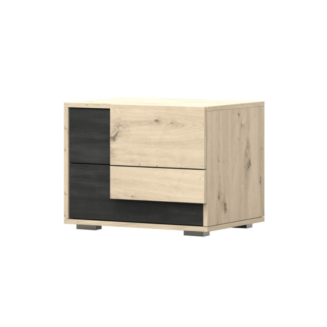 IDZ Noční stolek BAFRA, 54 cm Dub Artisan/Norská borovice