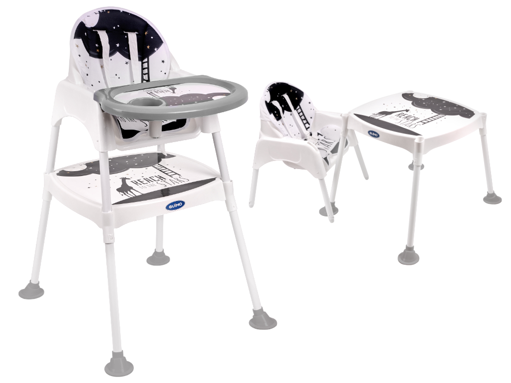 Produktové foto IK Dětská jídelní židlička 3v1 - hvězdy