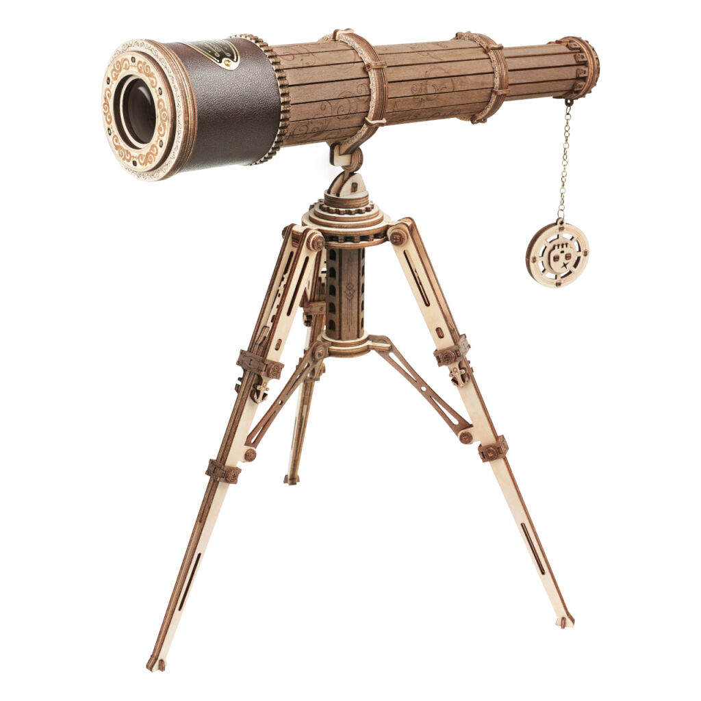 Levně DD Dřevěné mechanické 3D puzzle - Pirátský dalekohled