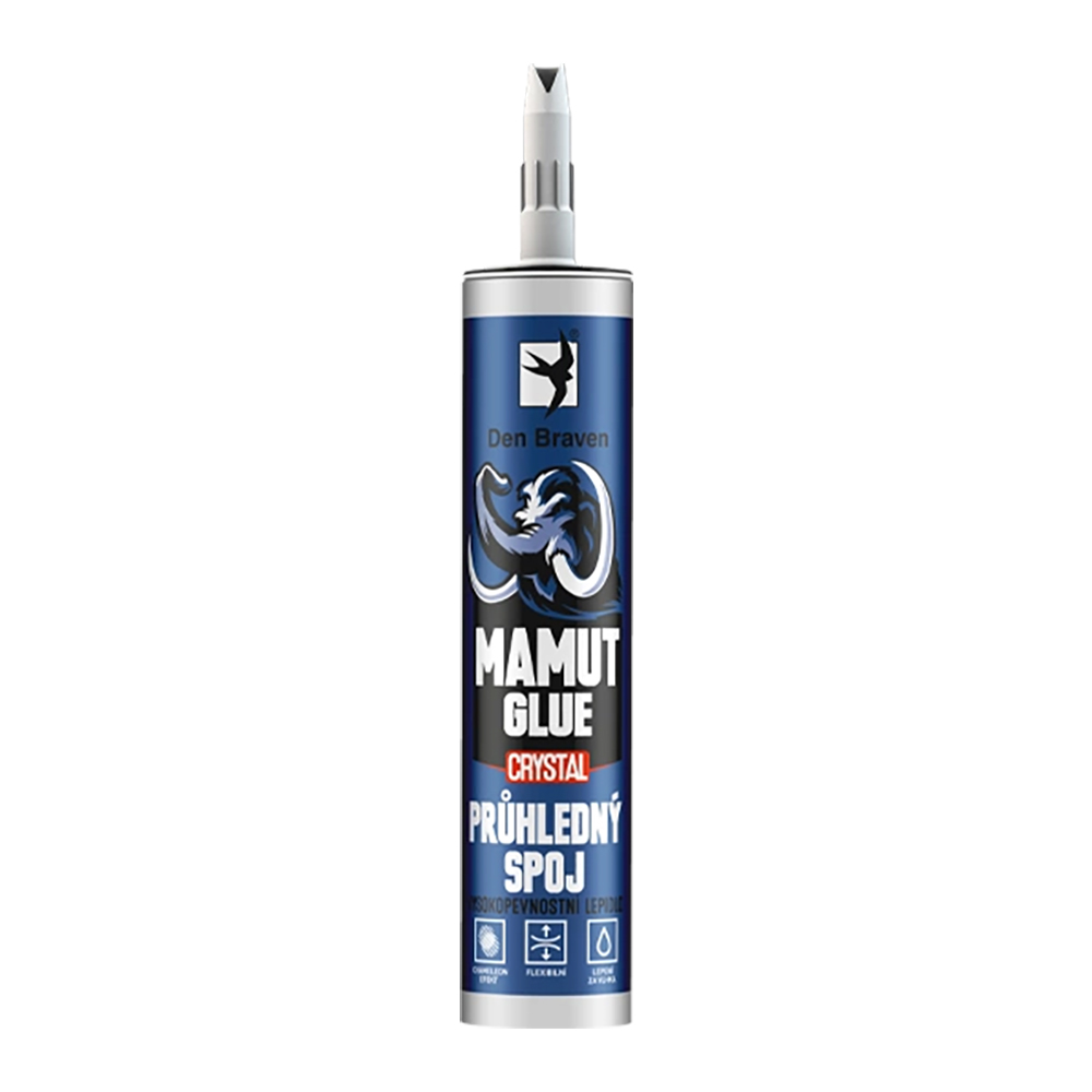 Den Braven Lepidlo Mamut Glue Crystal 290ml, transparentní